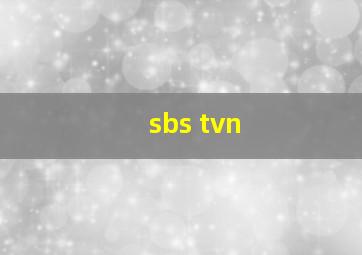 sbs tvn